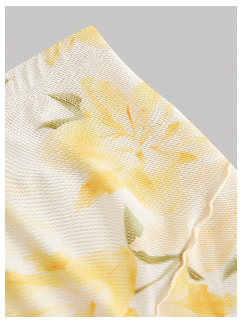 Milumia Women's Summer Floral Long Skirt High Waisted Fishtail Bodycon Maxi Skirts