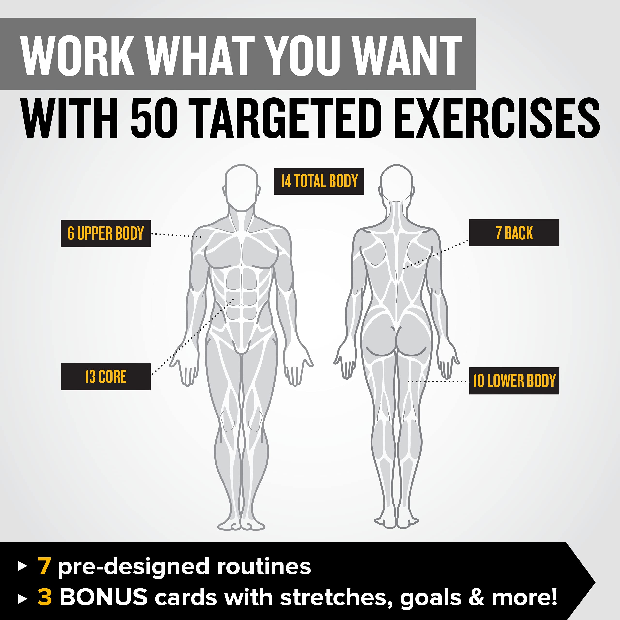 NewMe Fitness Bodyweight Workout Cards, Instructional Fitness Deck for Women & Men, Beginner Fitness Guide to Training Exercises at Home or Gym (Bodyweight, Vol 1)