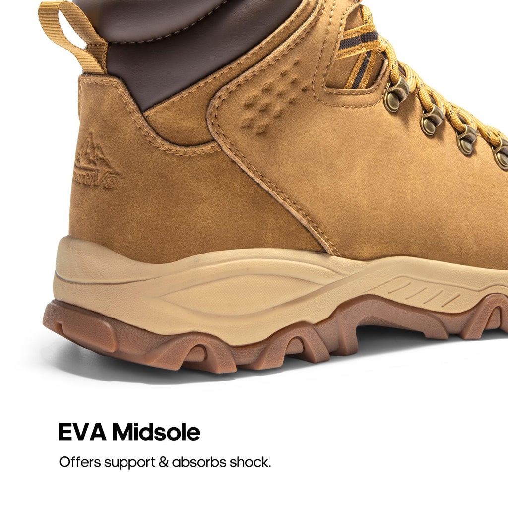 NORTIV 8 Mens Hiking Winter Snow Insulated Waterproof Outdoor Boots