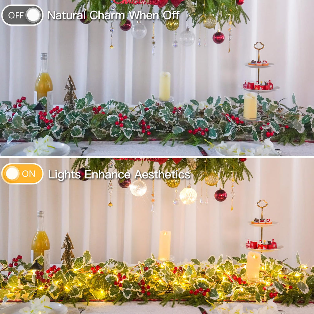 suddus Vine with Fairy Lights Battery Operated, 33ft 100 LED Maple Leaf String Lights with Remote, Dimmable Fall Garland with Lights for Bedroom Wall Indoor Outdoor Thanksgiving Decor (Warm White)