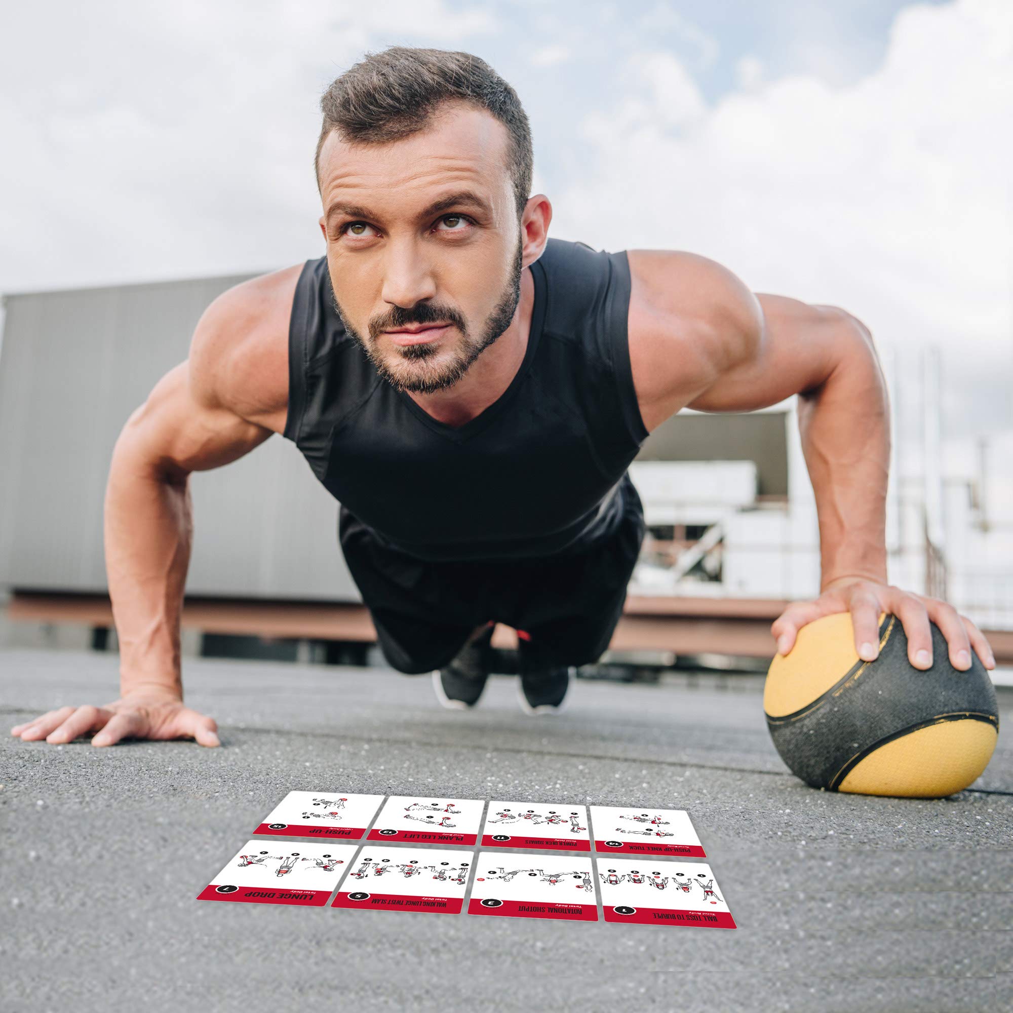 NewMe Fitness Bodyweight Workout Cards, Instructional Fitness Deck for Women & Men, Beginner Fitness Guide to Training Exercises at Home or Gym (Bodyweight, Vol 1)