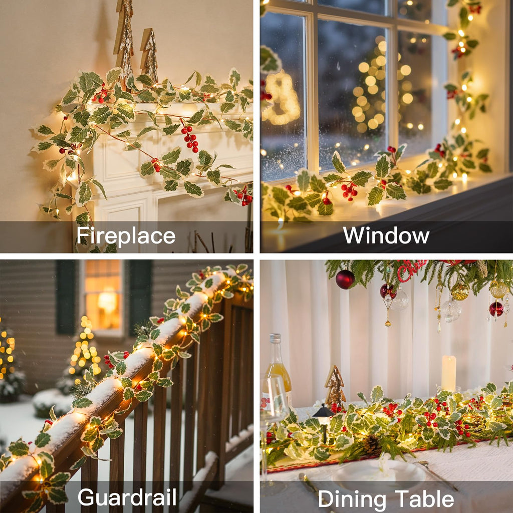 suddus Vine with Fairy Lights Battery Operated, 33ft 100 LED Maple Leaf String Lights with Remote, Dimmable Fall Garland with Lights for Bedroom Wall Indoor Outdoor Thanksgiving Decor (Warm White)