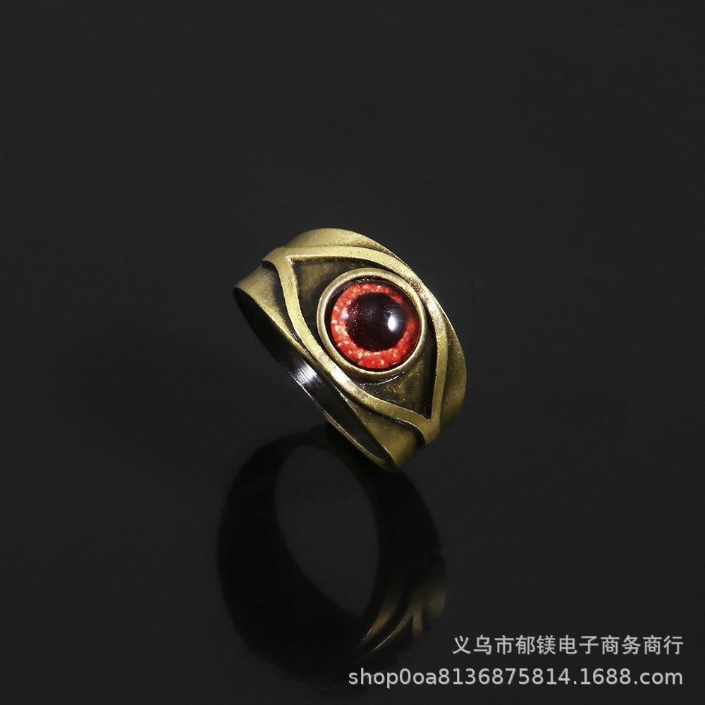 Game Peripheral Resident Evil 8 Crimson Eye Ring Vintage Red Eye Ring