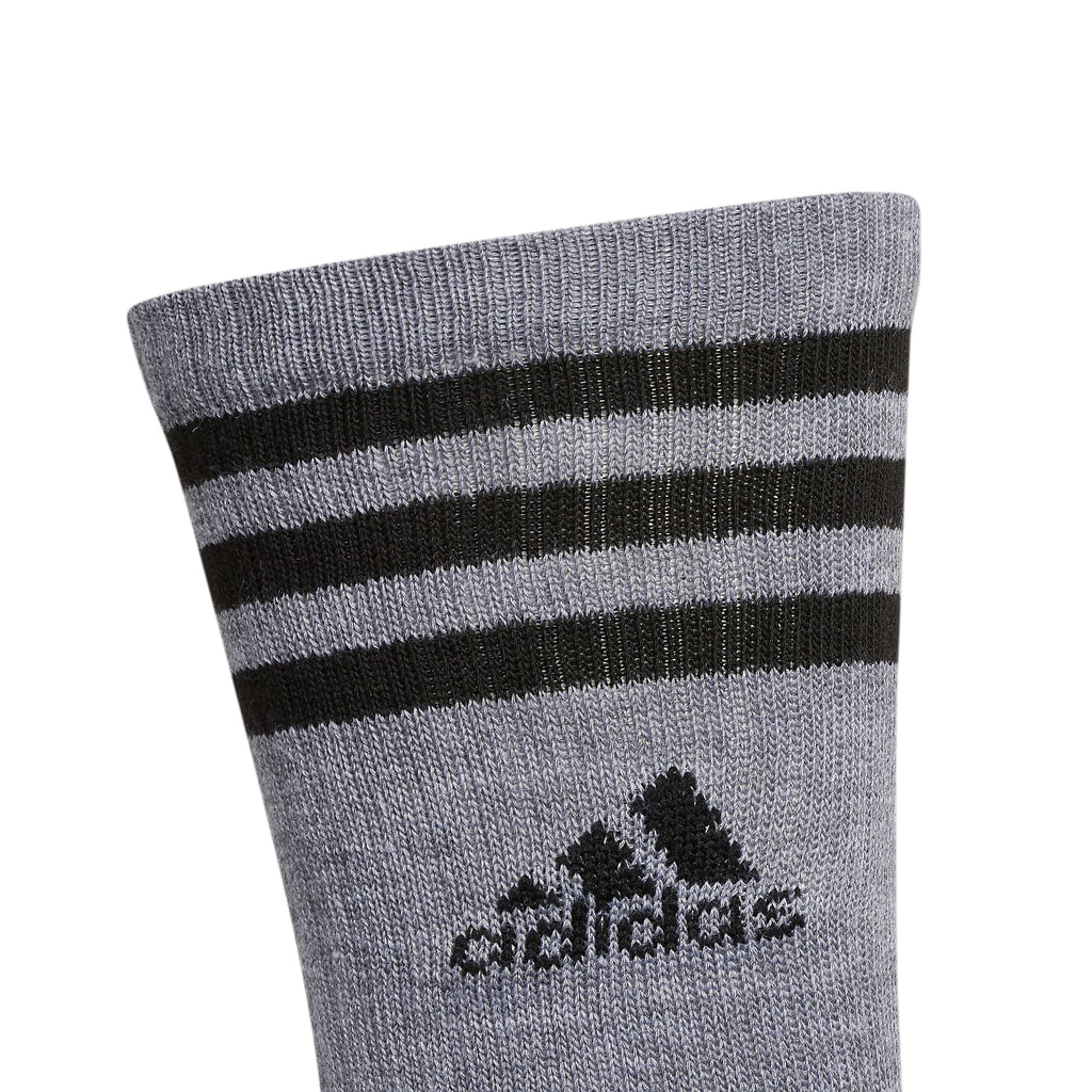 adidas Men's Athletic Cushioned 6-Pack Crew, Cushioned Crew Socks with Arch Compression for a Secure Fit