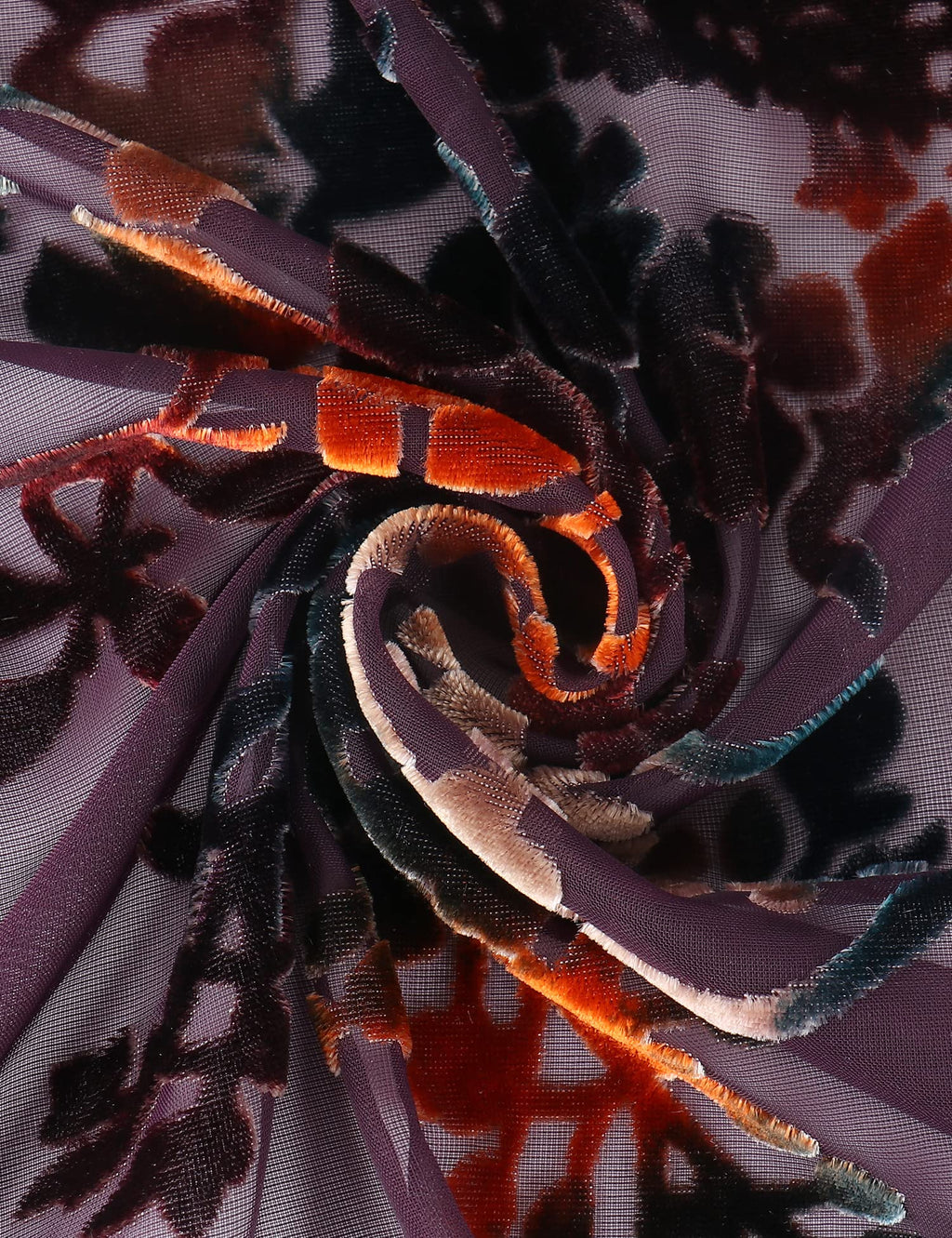 Women's Burnout Velvet Kimono Long Cardigan Cover Up Casual Outfit