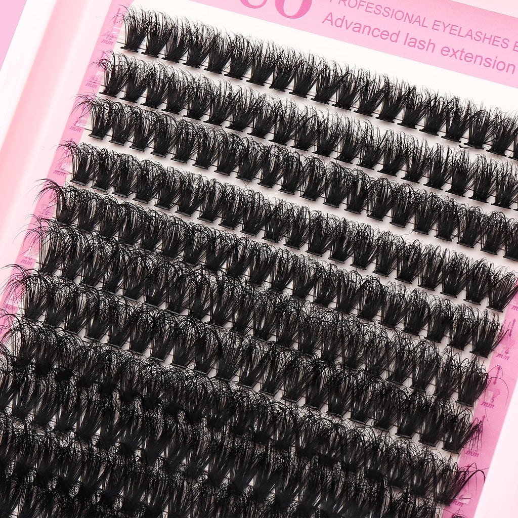 Lashes Clusters Kit 1846Pcs Bulk Packs Volume False Eyelash Extensions D Curl Wispy Individual Eyelashes, Volume Studio Effect, Wholesale Large Pack with Glue&Seal|Tweezers|Removers|Cleanser