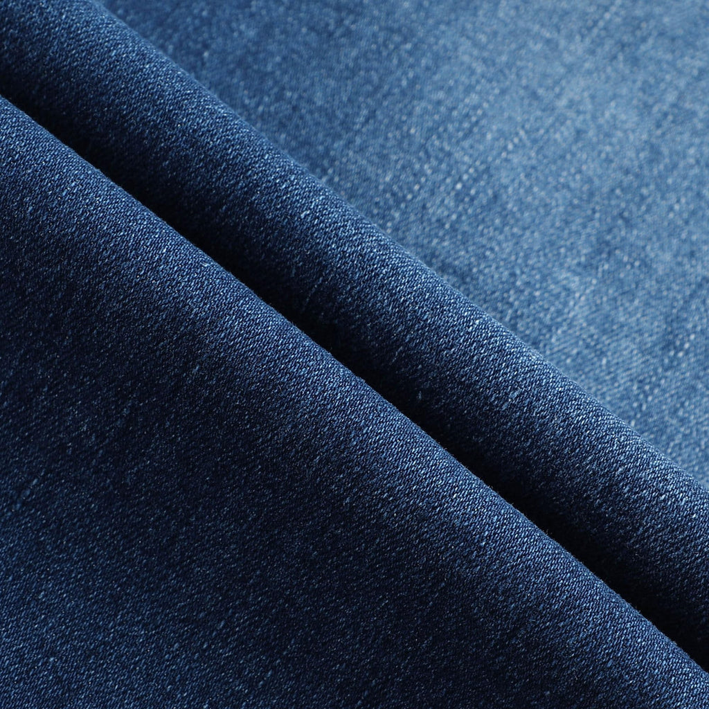 THUNDER STAR Womens Stretchy Mid Rise Flare Jeans Distressed Denim Bell Bottom Pants