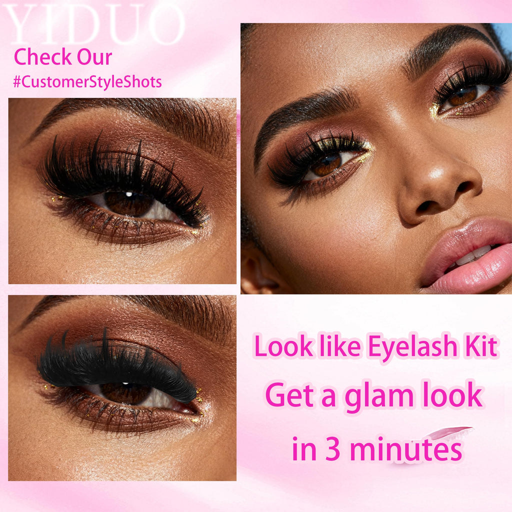 Lashes Clusters Kit 1846Pcs Bulk Packs Volume False Eyelash Extensions D Curl Wispy Individual Eyelashes, Volume Studio Effect, Wholesale Large Pack with Glue&Seal|Tweezers|Removers|Cleanser