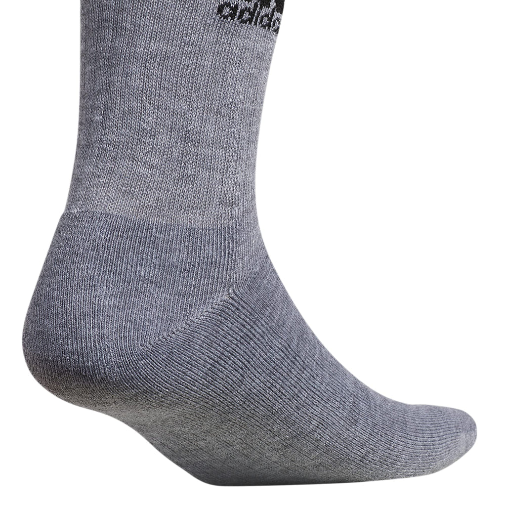 adidas Men's Athletic Cushioned 6-Pack Crew, Cushioned Crew Socks with Arch Compression for a Secure Fit