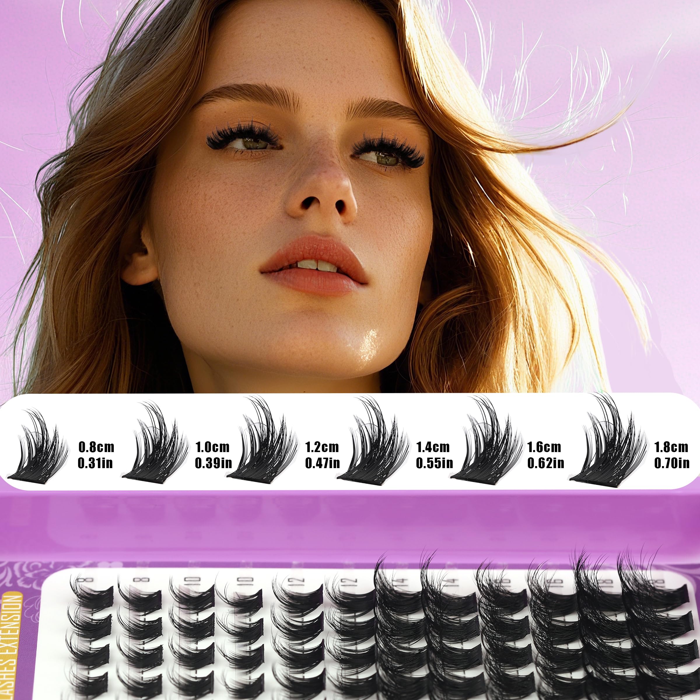 Lashes Clusters Kit 1846Pcs Bulk Packs Volume False Eyelash Extensions D Curl Wispy Individual Eyelashes, Volume Studio Effect, Wholesale Large Pack with Glue&Seal|Tweezers|Removers|Cleanser