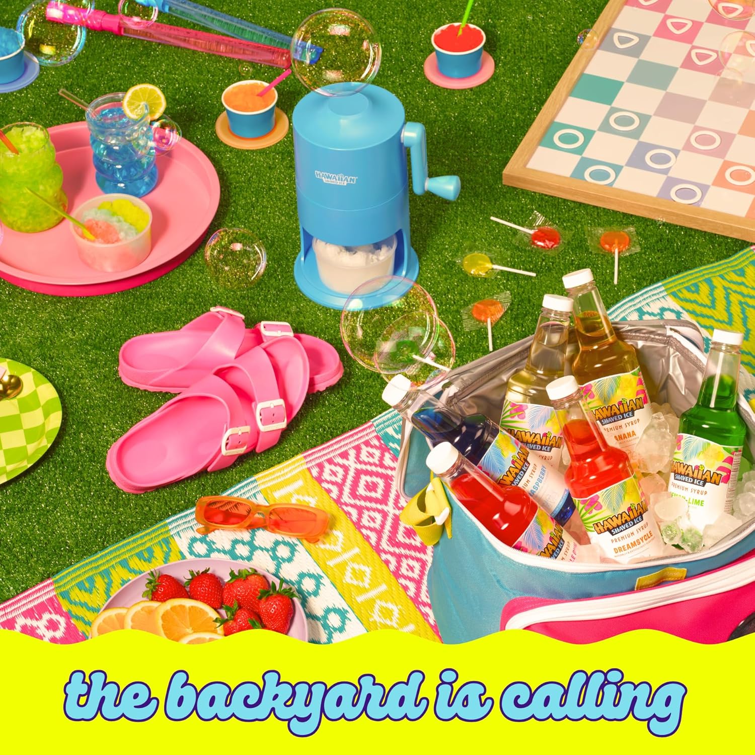 Hawaiian Shaved Ice S900A Snow Cone and Shaved Ice Machine with 2 Reusable Plastic Ice Mold Cups, Non-slip Mat, Instruction Manual, 1-year Manufacturer’s Warranty, 120V, White