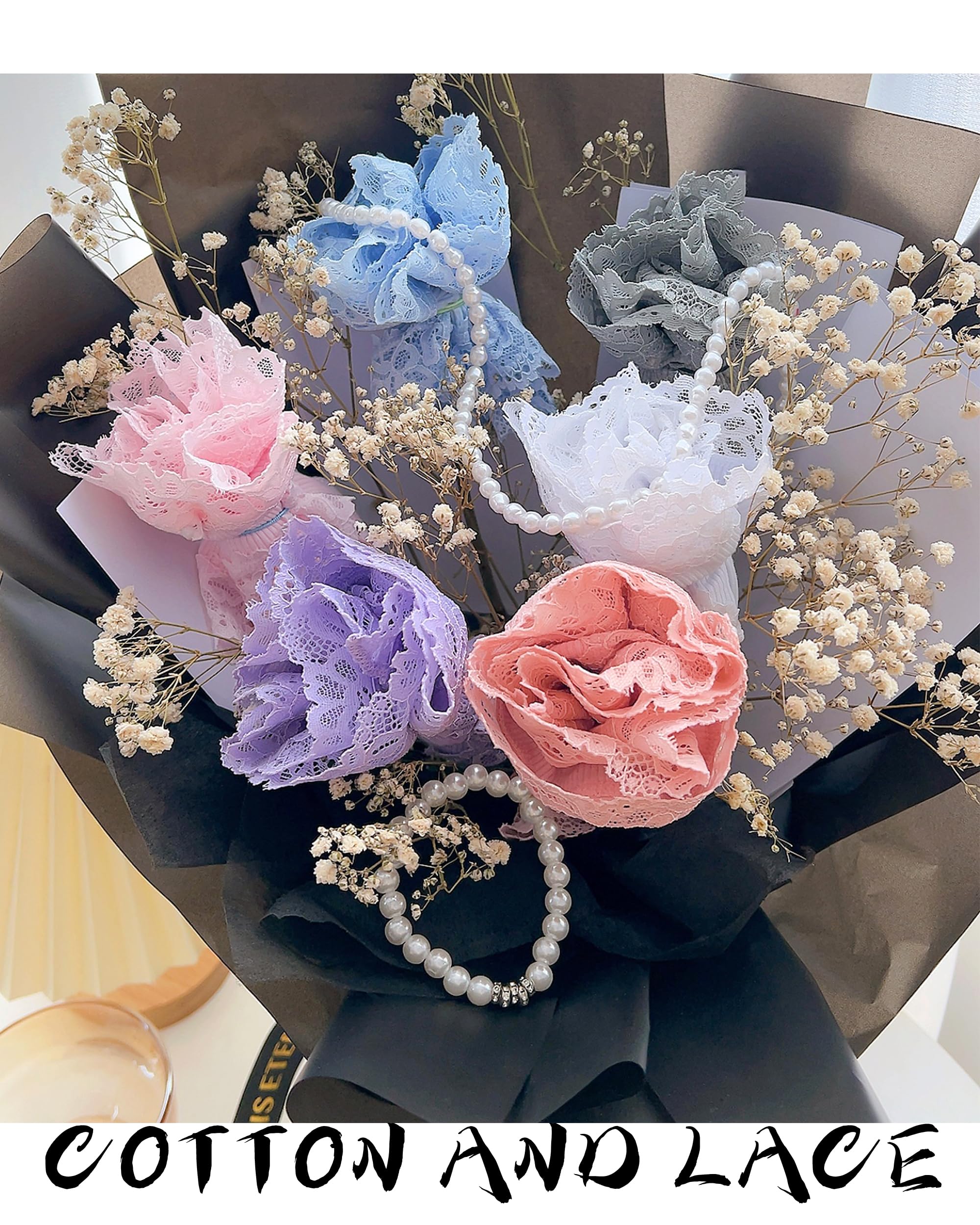 Sth Big Womens Cotton Underwear Sexy Lace Brazilian Panties Soft Breathable Cotton Bikini for Ladies 6 Pack