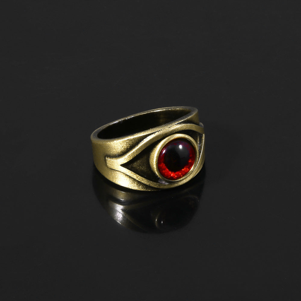 Game Peripheral Resident Evil 8 Crimson Eye Ring Vintage Red Eye Ring